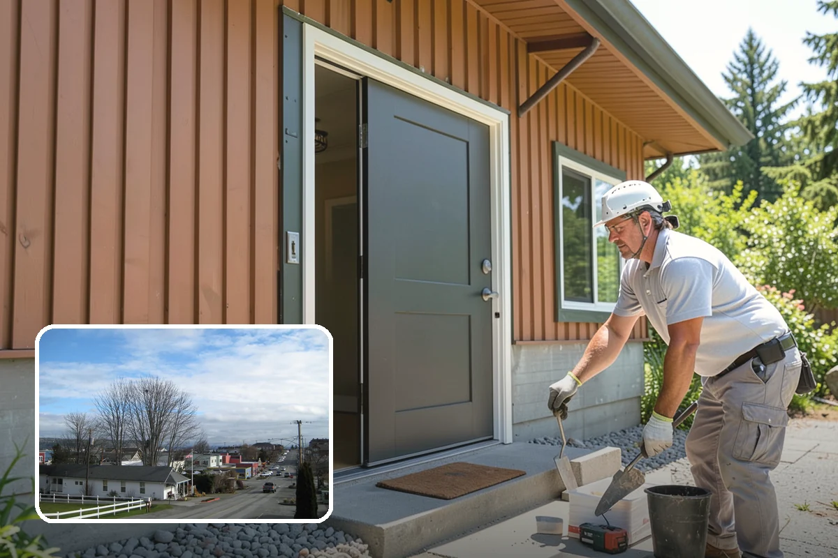 Basement Framing in Langley, Island County, WA - Defines rooms and usable layout