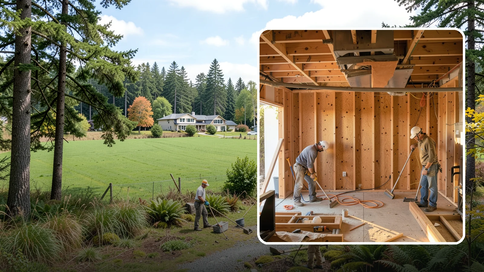 Basement Framing in Lyman, Skagit County, WA - Basement framing builds the wall and partition structure that shapes your finished lower level.