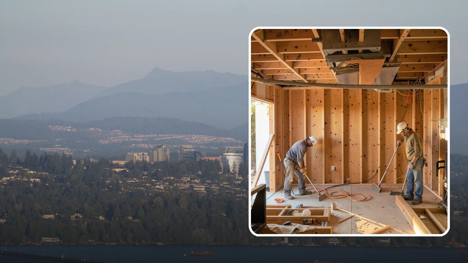 Basement Framing in Medina, King County, WA - Basement framing builds the wall and partition structure that shapes your finished lower level.