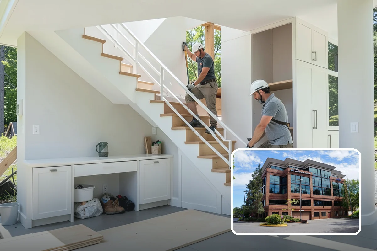 Basement Framing in Mountlake Terrace, Snohomish County, WA - Defines rooms and usable layout