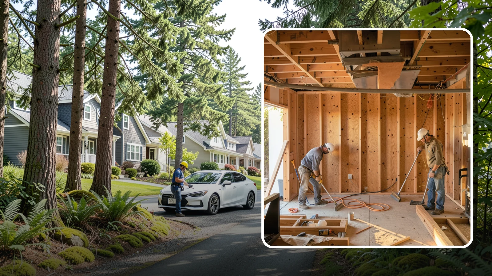 Basement Framing in Normandy Park, King County, WA - Basement framing builds the wall and partition structure that shapes your finished lower level.