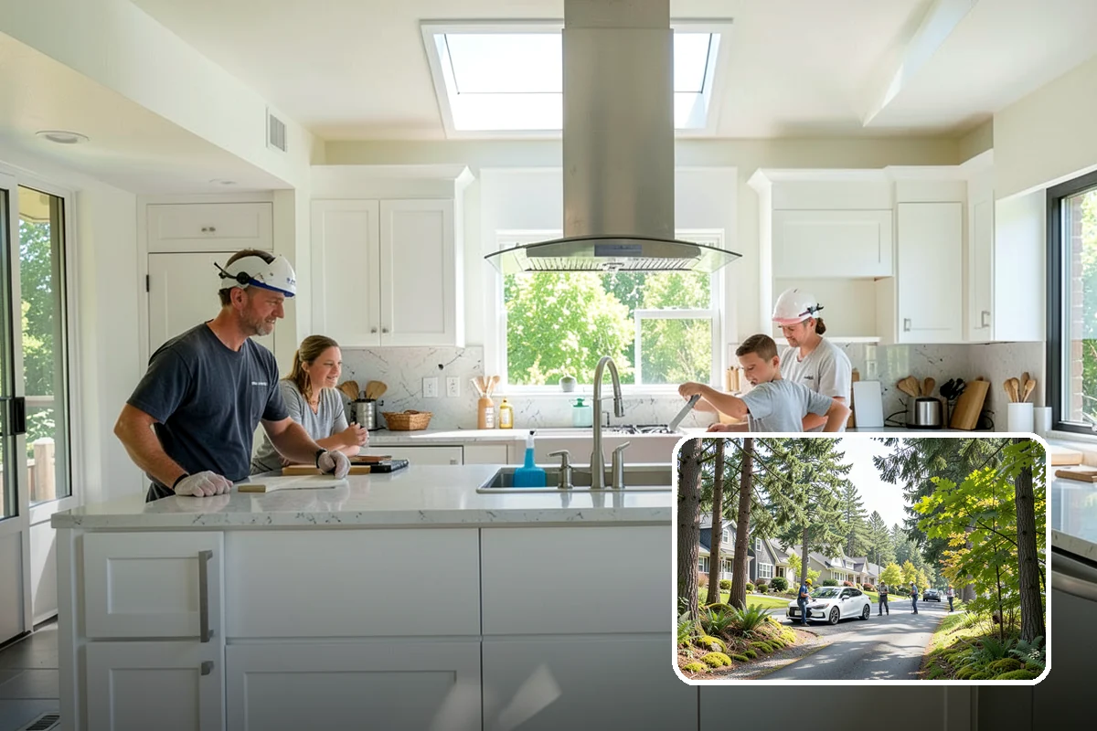 Basement Framing in Normandy Park, King County, WA - Defines rooms and usable layout