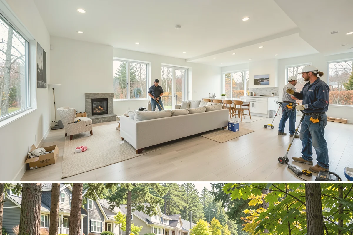 Basement Framing in Normandy Park, King County, WA - Framing happens indoors and is well suited to the wet season when outdoor work slows.