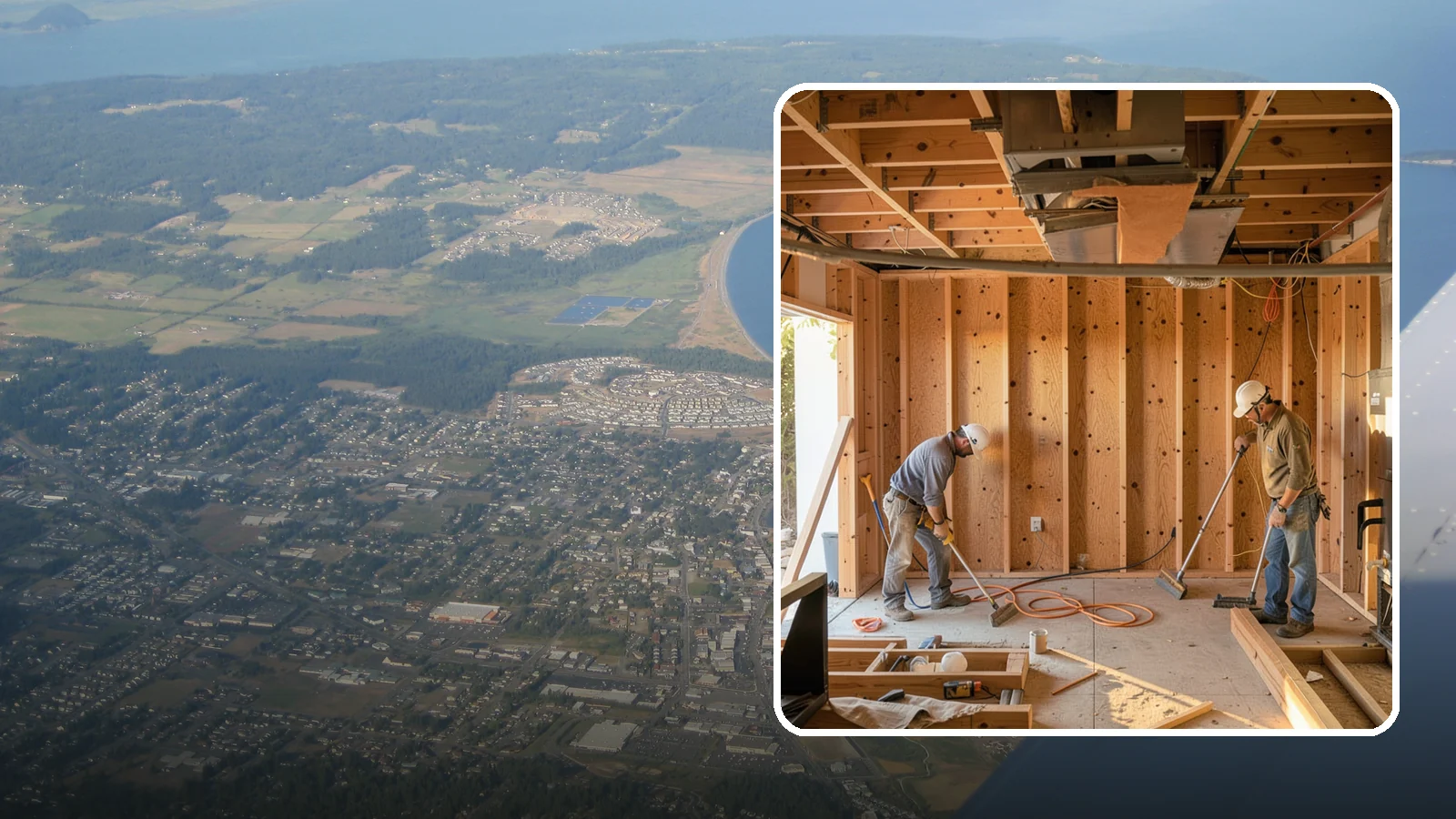 Basement Framing in Oak Harbor, Island County, WA - Basement framing builds the wall and partition structure that shapes your finished lower level.