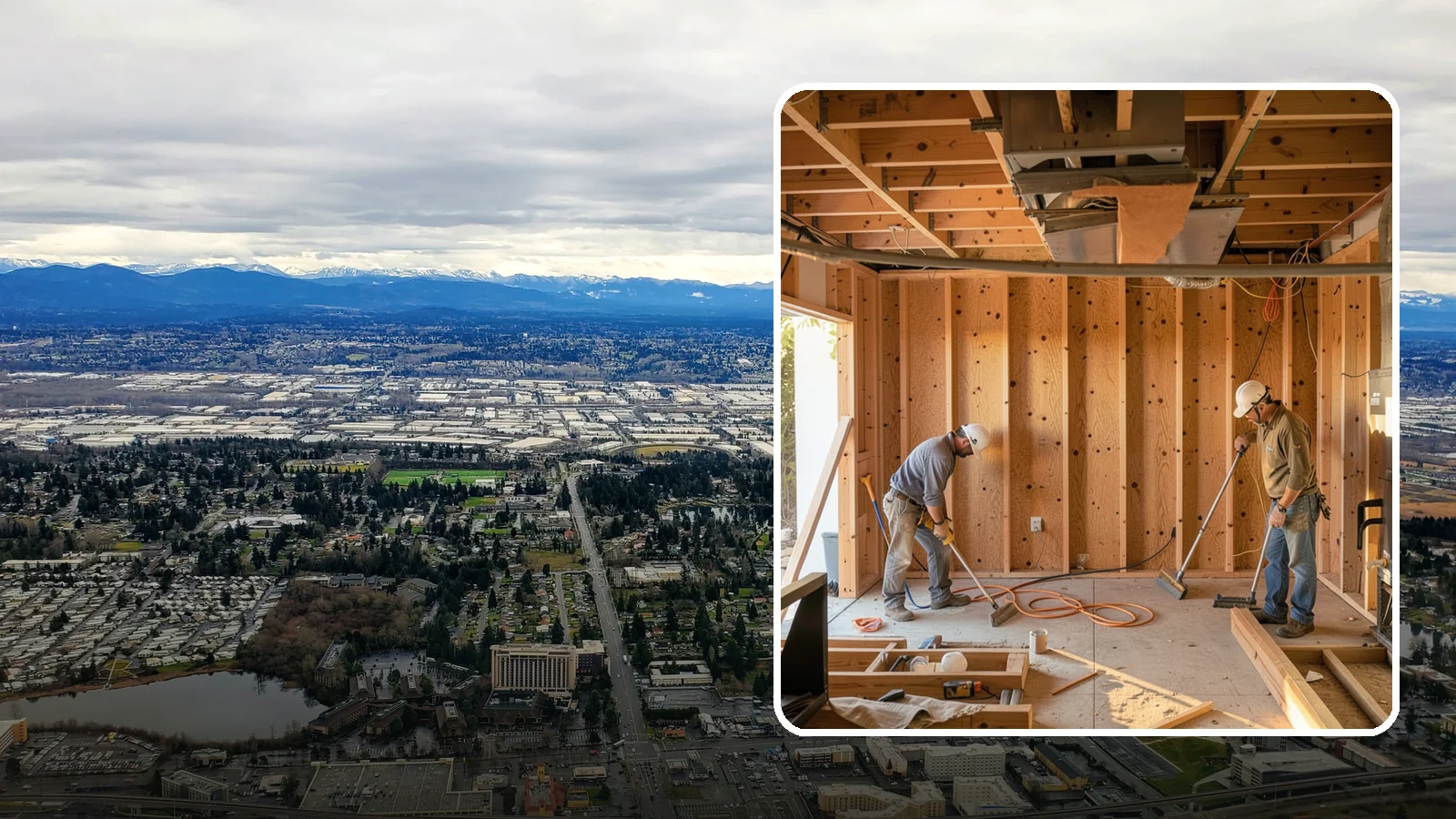 Basement Framing in SeaTac, King County, WA - Basement framing builds the wall and partition structure that shapes your finished lower level.