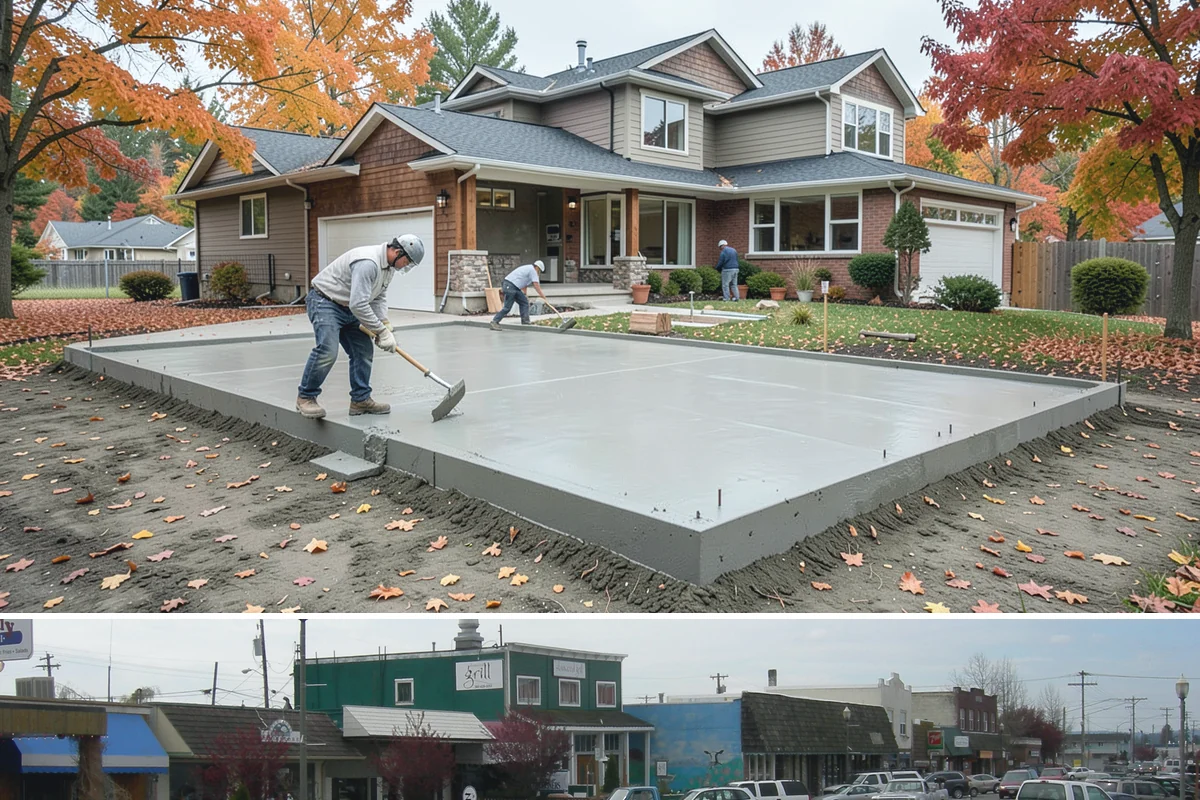 Basement Framing in Stanwood, Snohomish County, WA - Framing happens indoors and is well suited to the wet season when outdoor work slows.