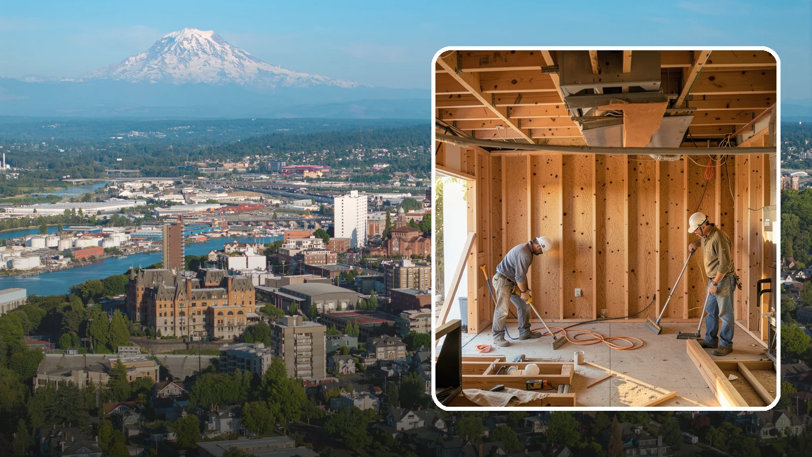 Basement Framing in Tacoma, Pierce County, WA - Basement framing builds the wall and partition structure that shapes your finished lower level.