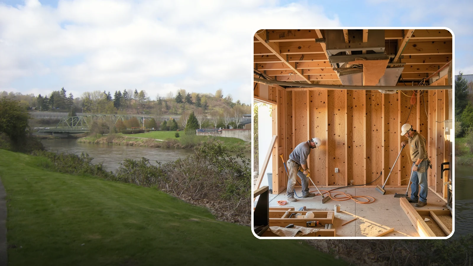 Basement Framing in Tukwila, King County, WA - Basement framing builds the wall and partition structure that shapes your finished lower level.