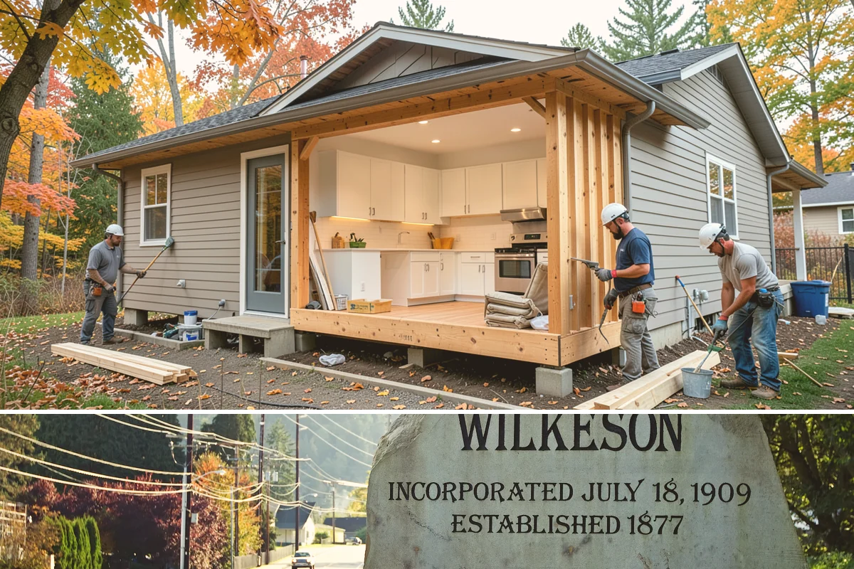 Basement Framing in Wilkeson, Pierce County, WA - Framing happens indoors and is well suited to the wet season when outdoor work slows.