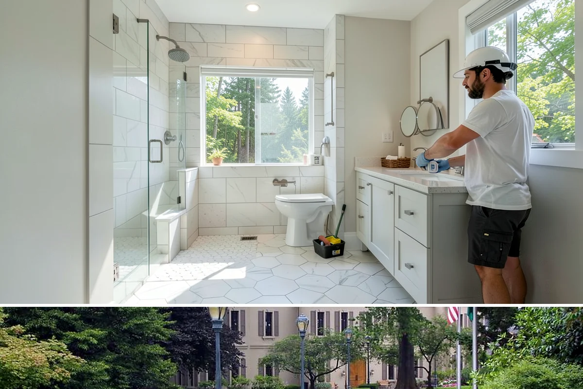 Basement Framing in Woodinville, King County, WA - Framing happens indoors and is well suited to the wet season when outdoor work slows.