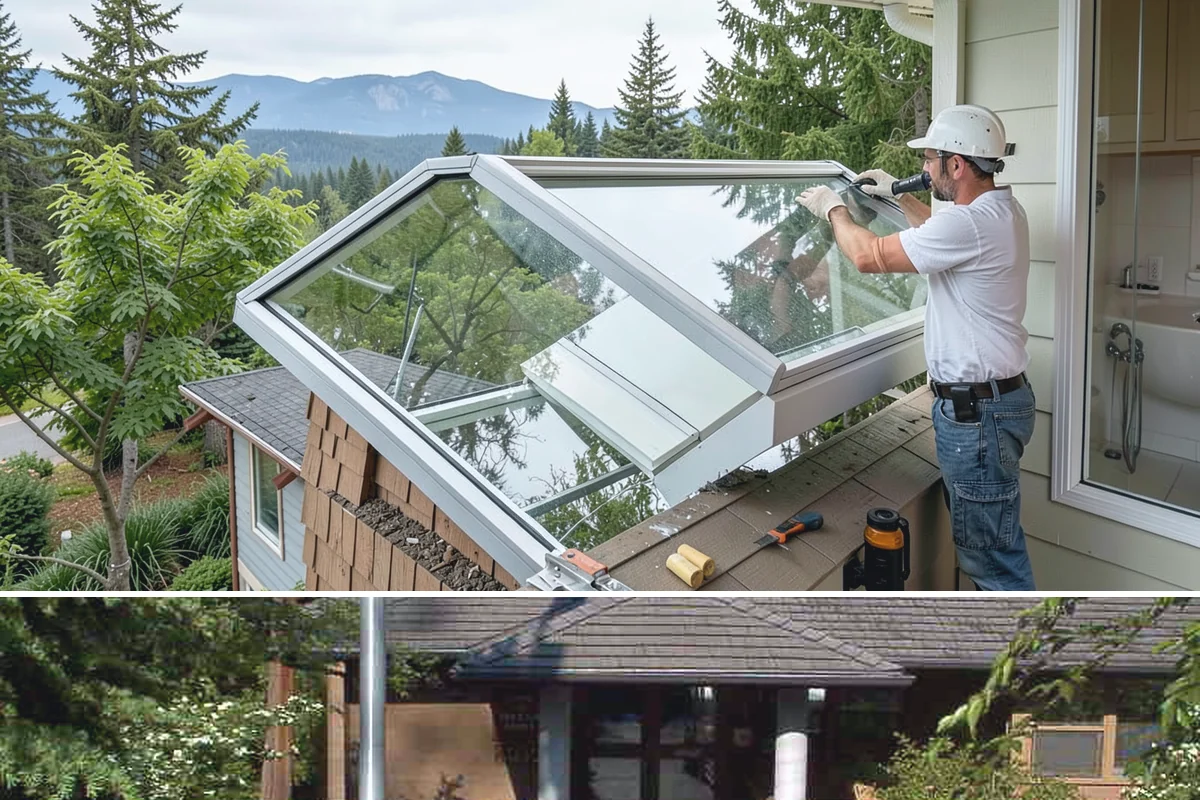 Basement Framing in Yarrow Point, King County, WA - Framing happens indoors and is well suited to the wet season when outdoor work slows.