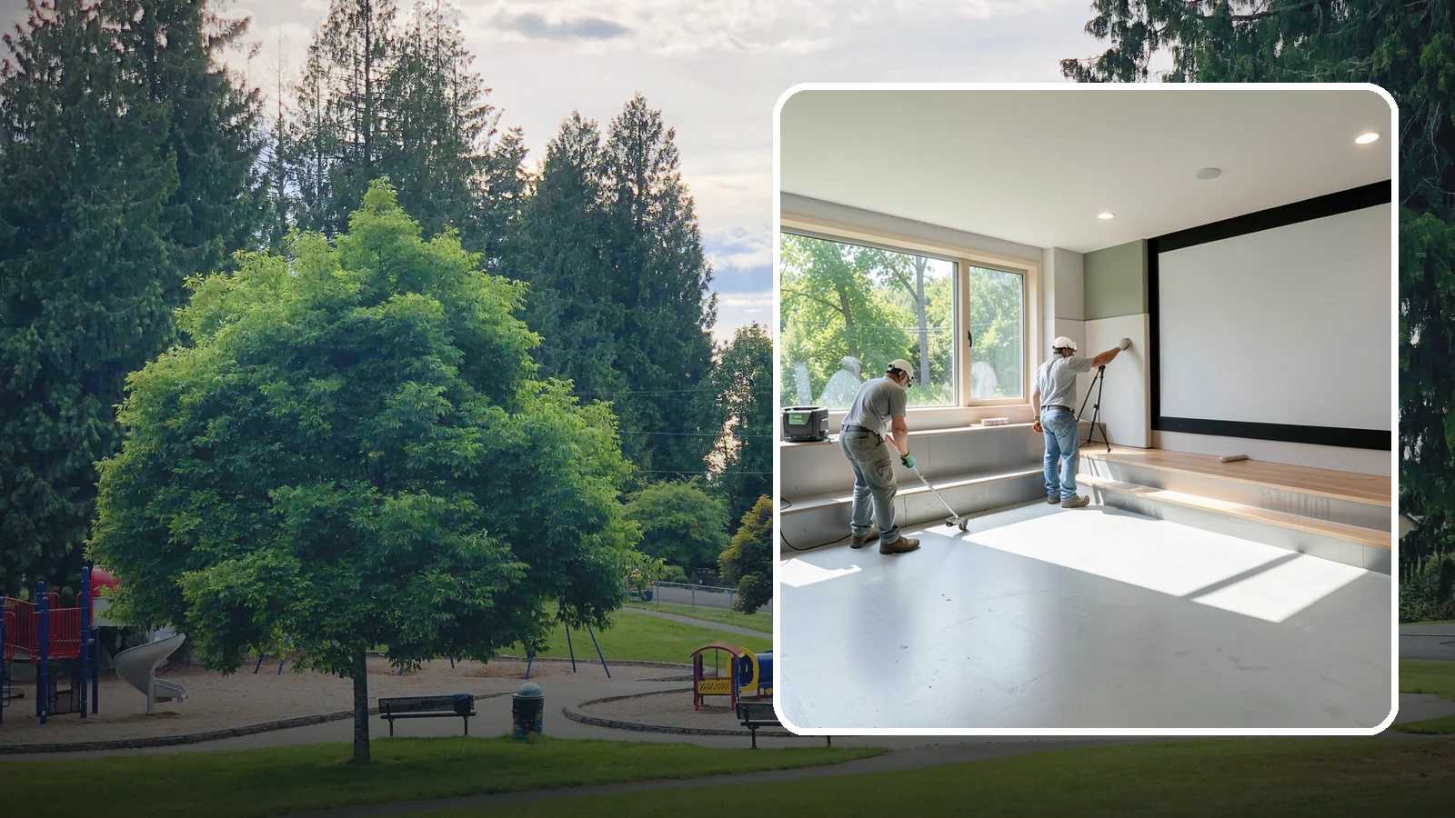 Basement Home Theater in Bonney Lake, Pierce County, WA - A basement home theater creates a dedicated media room with soundproofing, lighting, and tiered seating.