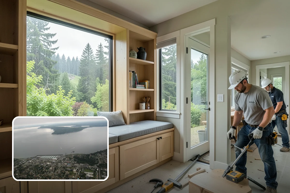 Basement Home Theater in Des Moines, King County, WA - Uses the basement's natural darkness and quiet