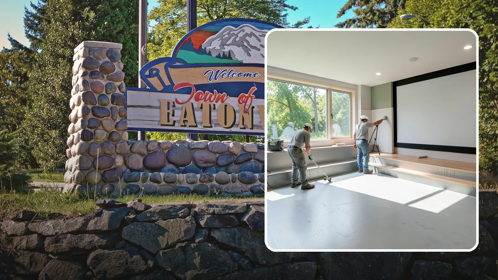 Basement Home Theater in Eatonville, Pierce County, WA - A basement home theater creates a dedicated media room with soundproofing, lighting, and tiered seating.