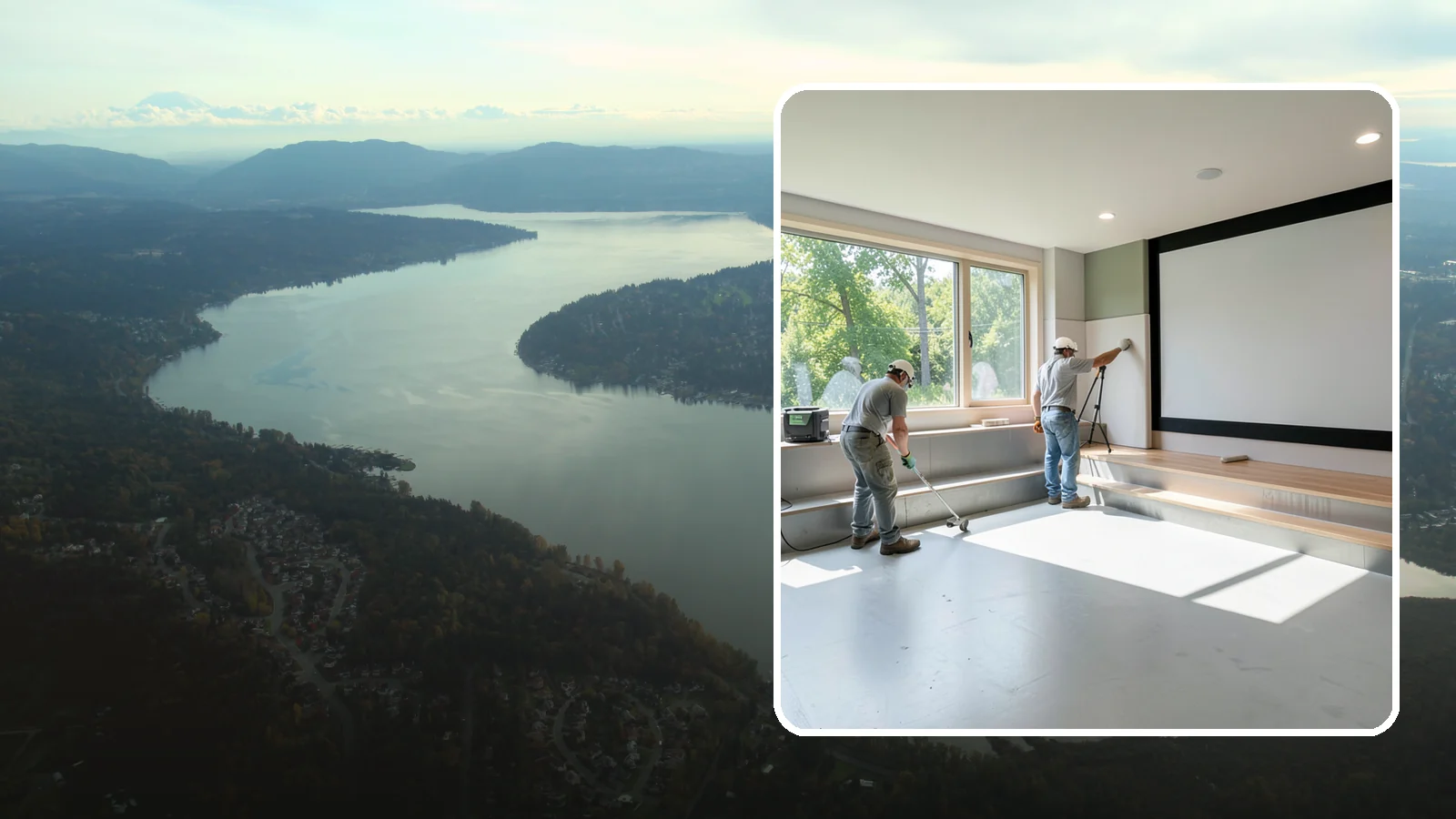Basement Home Theater in Sammamish, King County, WA - A basement home theater creates a dedicated media room with soundproofing, lighting, and tiered seating.