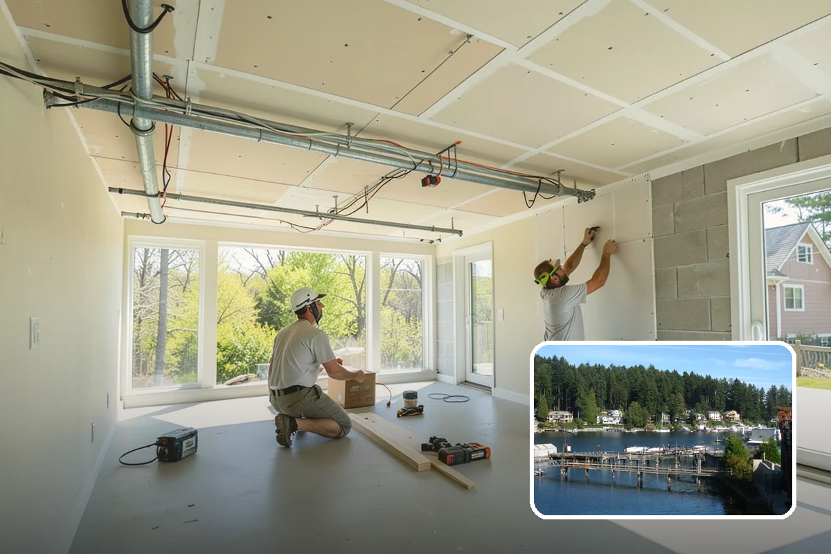 Basement Insulation in Gig Harbor, Pierce County, WA - Warms up a cold basement
