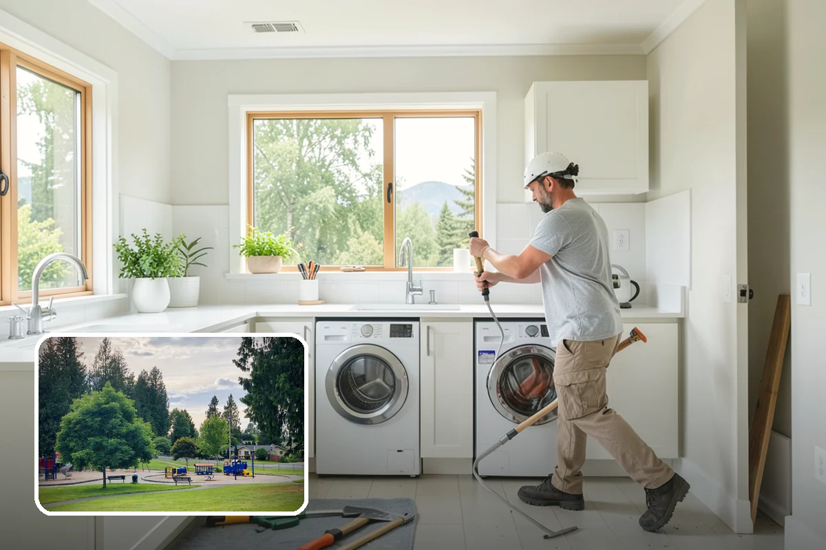 Basement Kitchenette in Bonney Lake, Pierce County, WA - Makes a basement suite self-contained