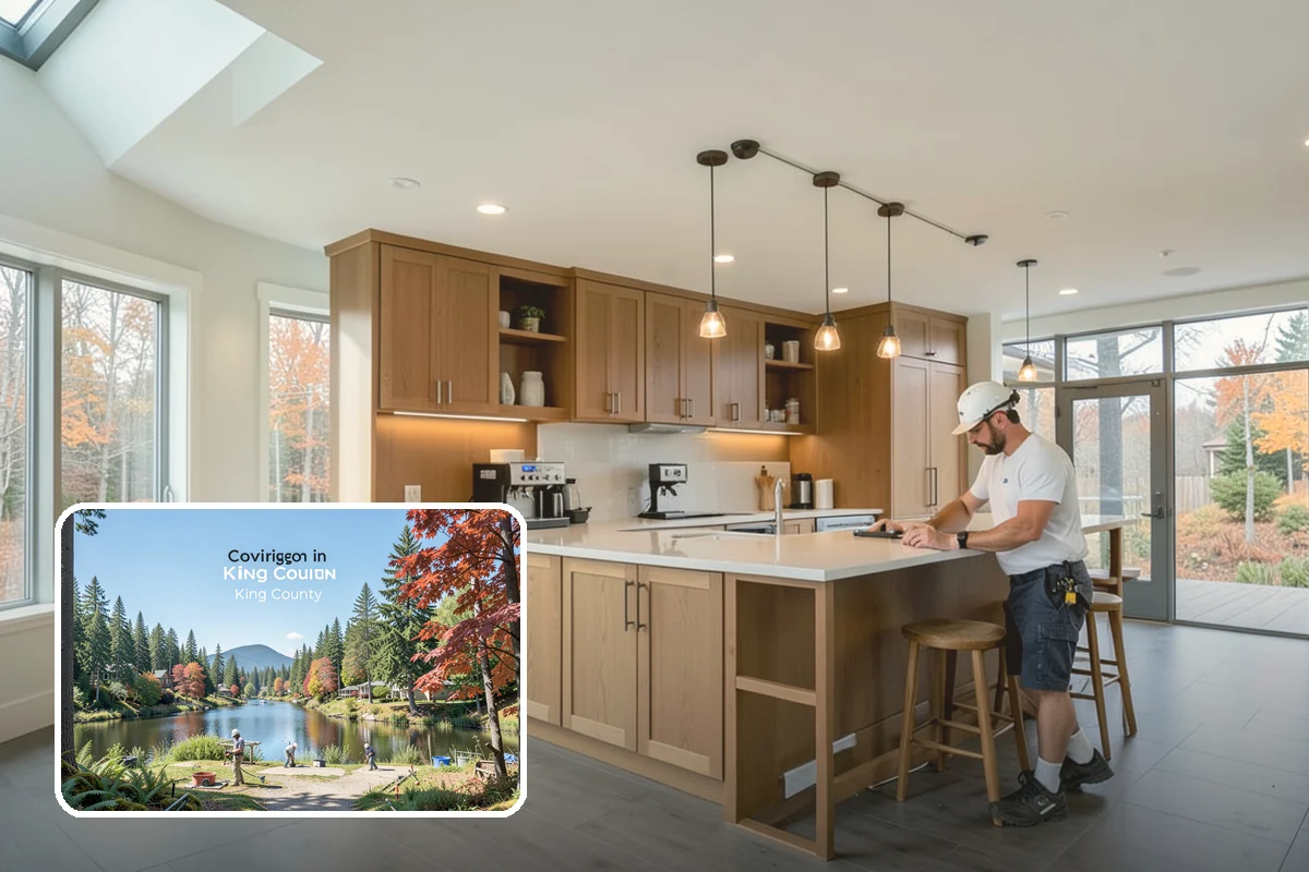 Basement Kitchenette in Covington, King County, WA - Makes a basement suite self-contained