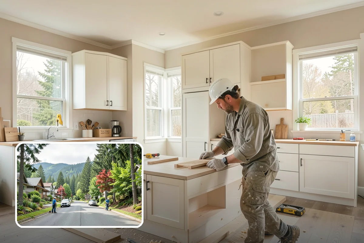 Basement Kitchenette in Darrington, Snohomish County, WA - Makes a basement suite self-contained