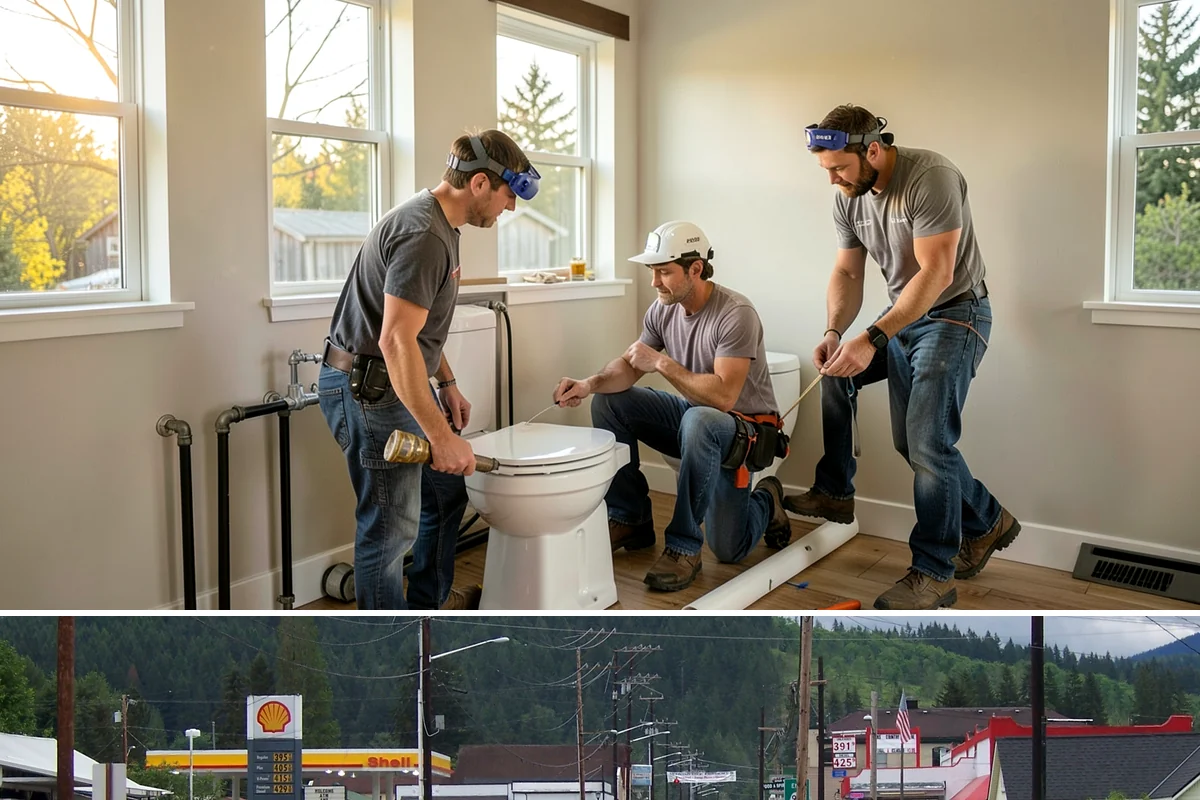 Basement Kitchenette in Granite Falls, Snohomish County, WA - Kitchenette installation is indoor work and fits neatly into the rainy-season schedule.