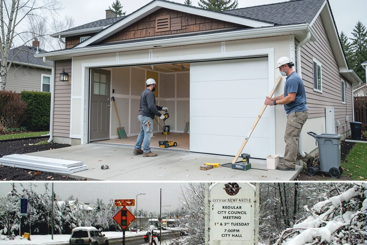 Basement Kitchenette in Newcastle, King County, WA - Kitchenette installation is indoor work and fits neatly into the rainy-season schedule.