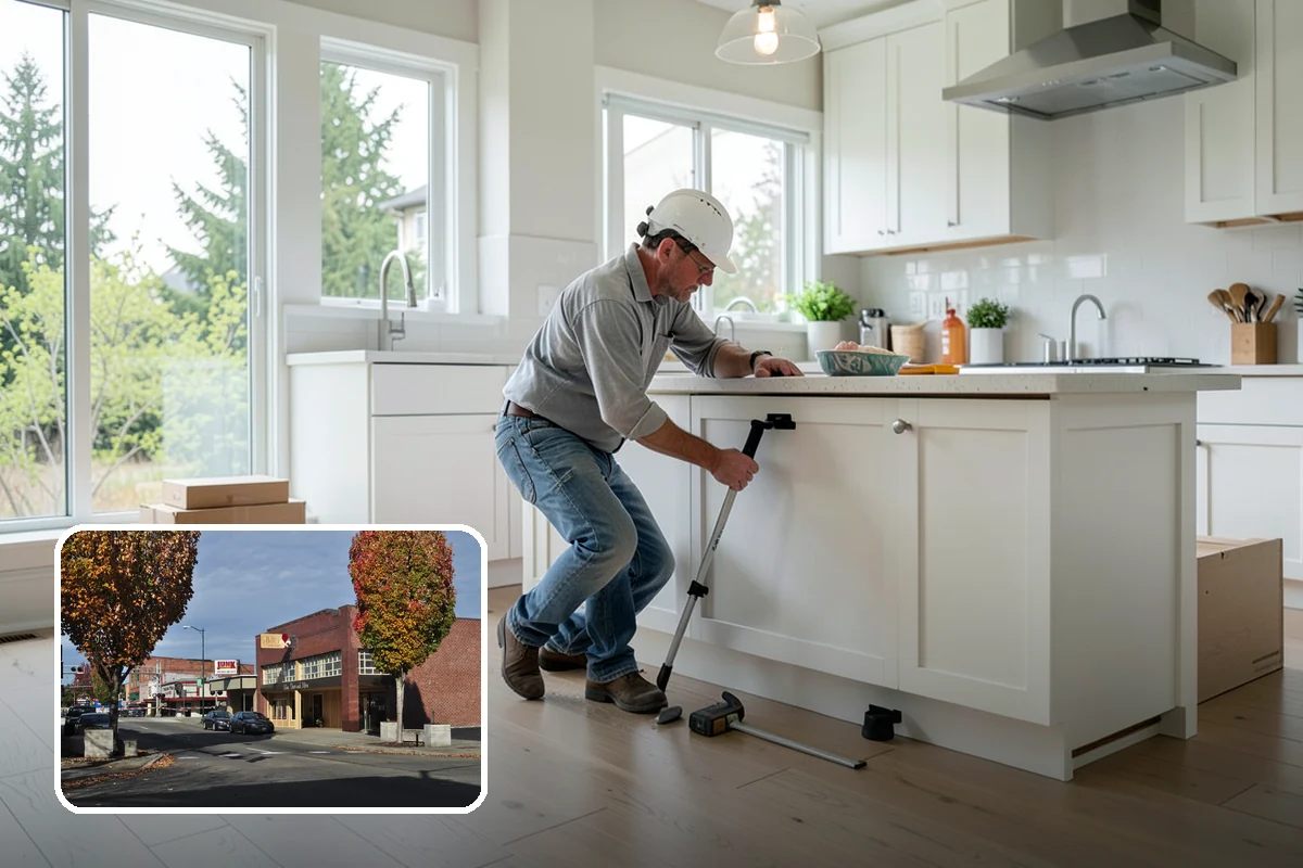 Basement Kitchenette in Puyallup, Pierce County, WA - Makes a basement suite self-contained