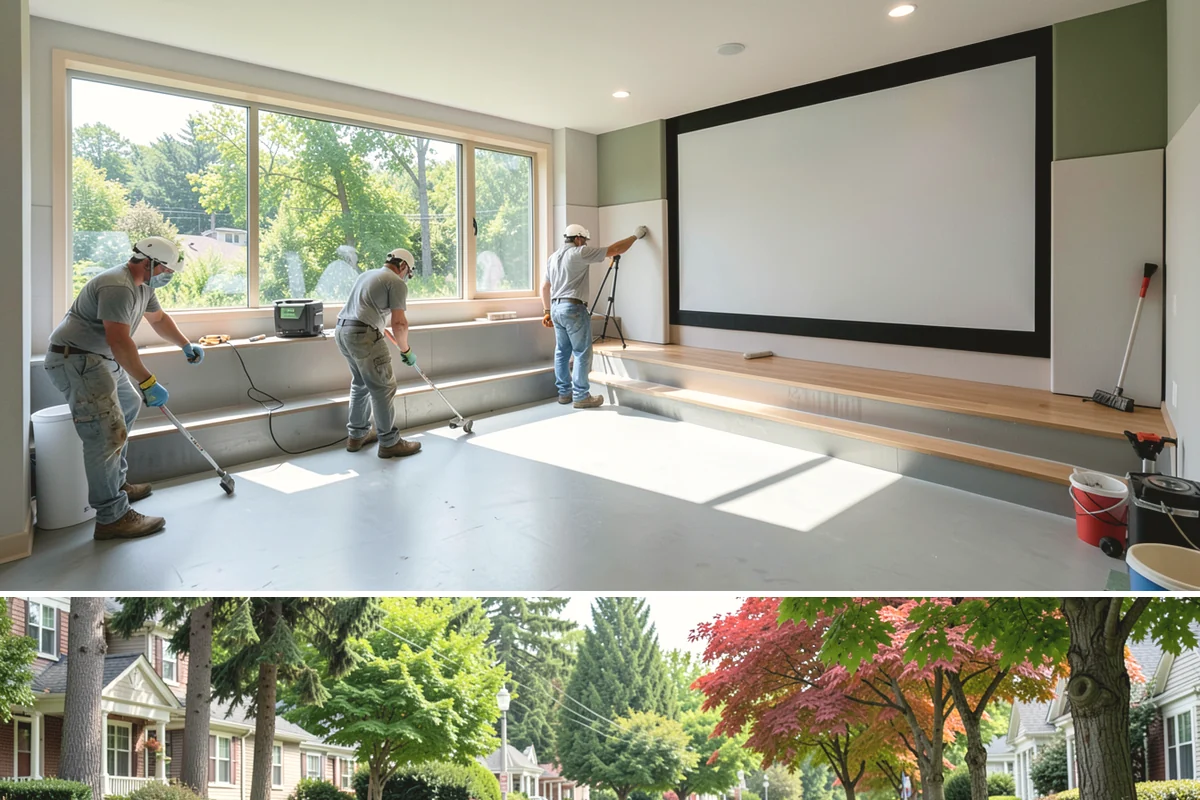 Basement Remodeling in Beaux Arts Village, King County, WA - Because the work is indoors, basement remodeling is well suited to the wetter fall and winter season.