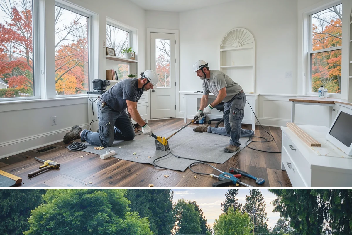Basement Remodeling in Bonney Lake, Pierce County, WA - Because the work is indoors, basement remodeling is well suited to the wetter fall and winter season.