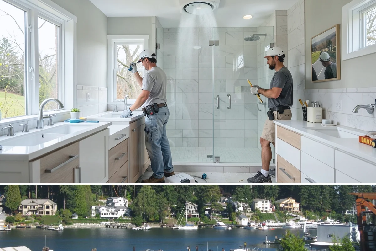 Basement Remodeling in Gig Harbor, Pierce County, WA - Because the work is indoors, basement remodeling is well suited to the wetter fall and winter season.