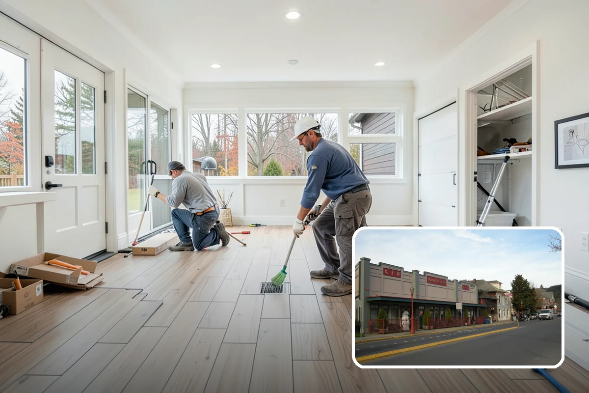 Basement Remodeling in Issaquah, King County, WA - Modernizes an outdated lower level