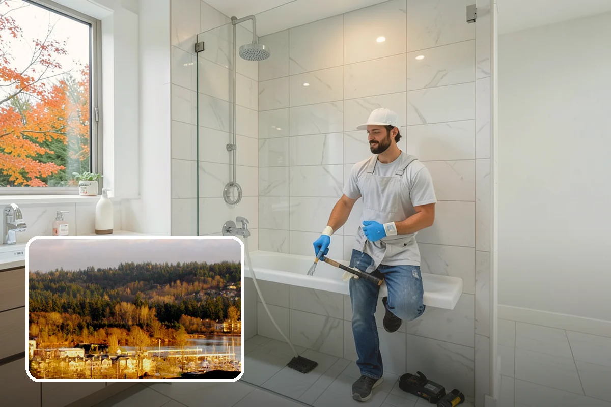 Basement Remodeling in Kenmore, King County, WA - Modernizes an outdated lower level