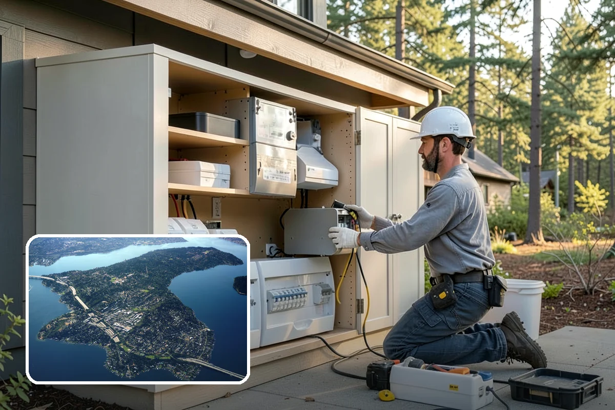 Basement Remodeling in Mercer Island, King County, WA - Modernizes an outdated lower level