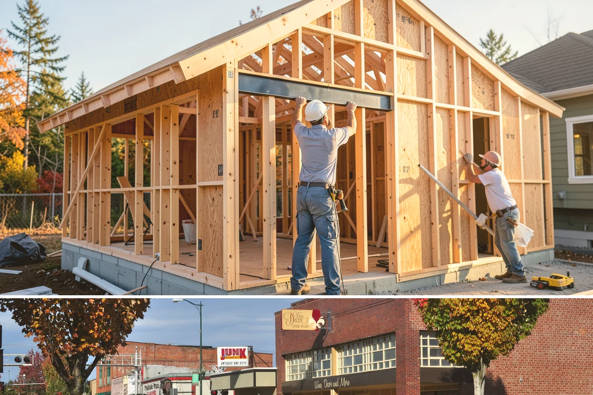 Basement Remodeling in Puyallup, Pierce County, WA - Because the work is indoors, basement remodeling is well suited to the wetter fall and winter season.