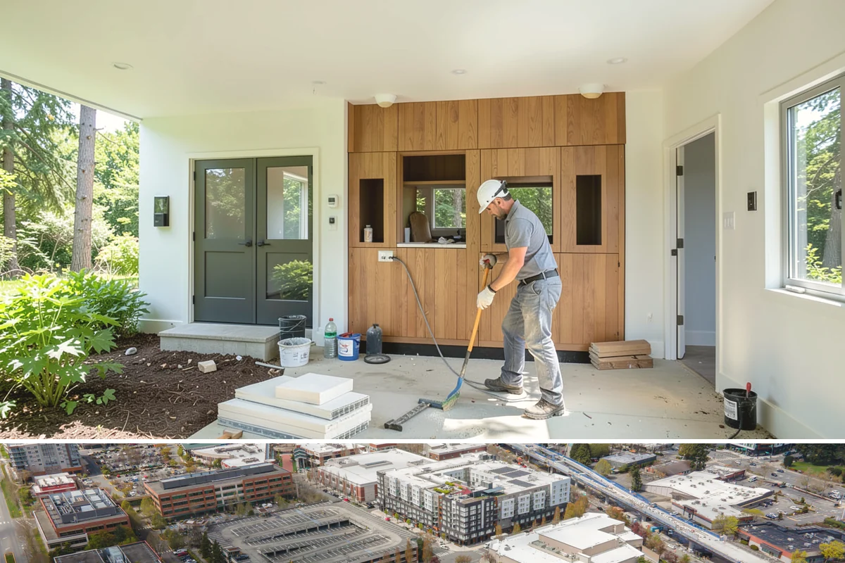 Basement Remodeling in Redmond, King County, WA - Because the work is indoors, basement remodeling is well suited to the wetter fall and winter season.