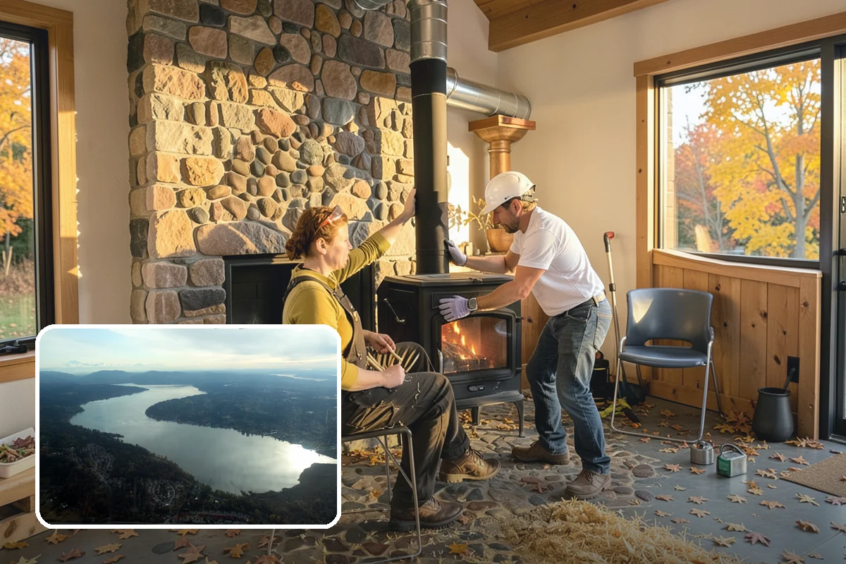 Basement Remodeling in Sammamish, King County, WA - Modernizes an outdated lower level