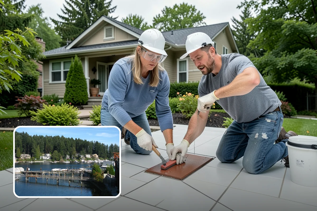 Basement Waterproofing in Gig Harbor, Pierce County, WA - Stops active water intrusion