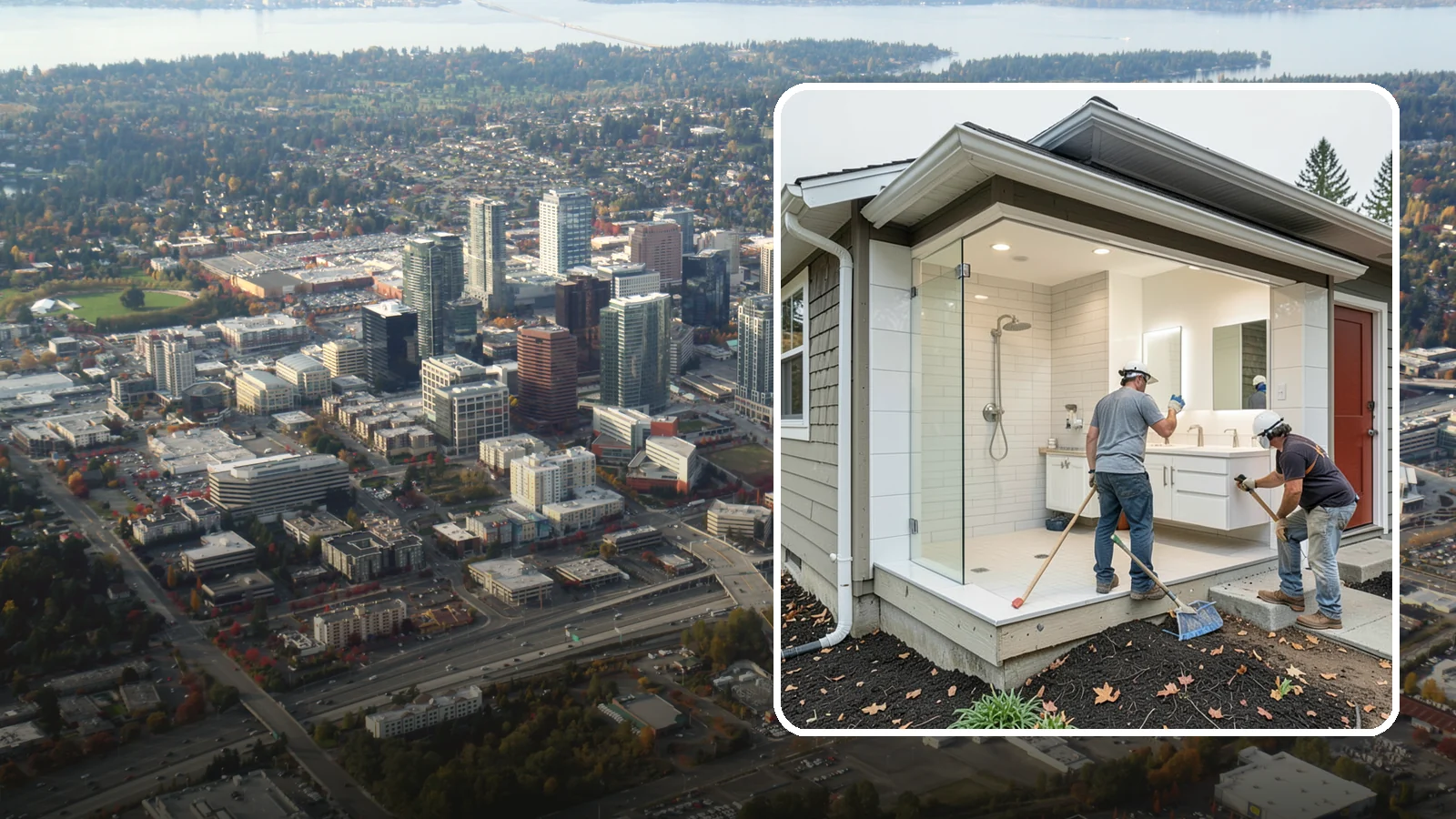 Bathroom Addition in Bellevue, King County, WA - A bathroom addition adds a new full or half bath where your home currently lacks one.