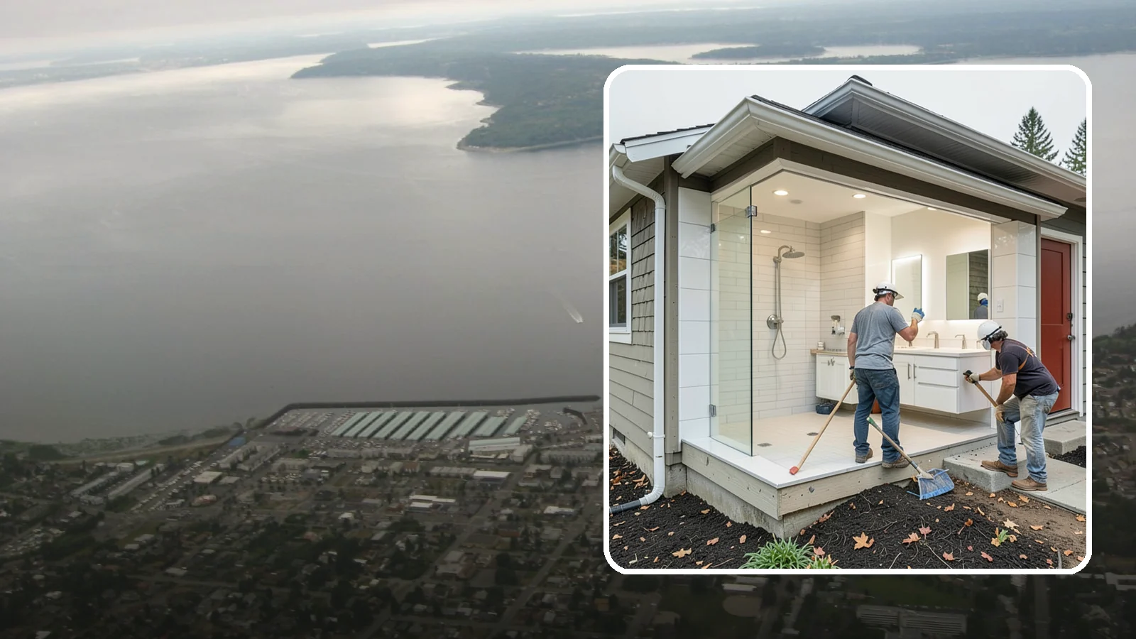 Bathroom Addition in Des Moines, King County, WA - A bathroom addition adds a new full or half bath where your home currently lacks one.