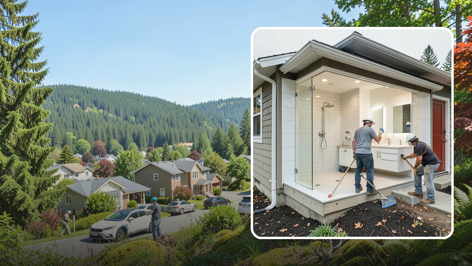 Bathroom Addition in Index, Snohomish County, WA - A bathroom addition adds a new full or half bath where your home currently lacks one.