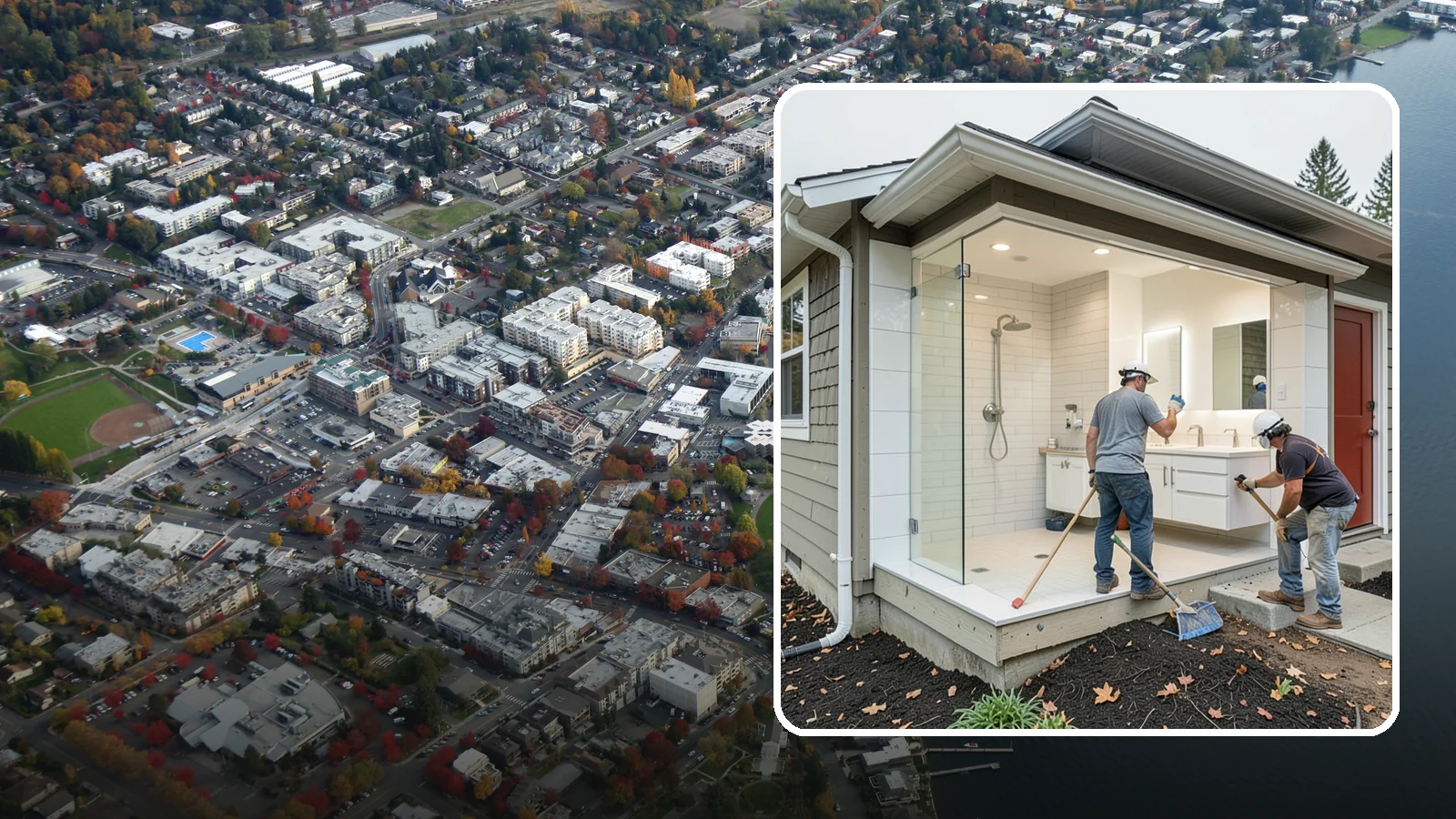 Bathroom Addition in Kirkland, King County, WA - A bathroom addition adds a new full or half bath where your home currently lacks one.