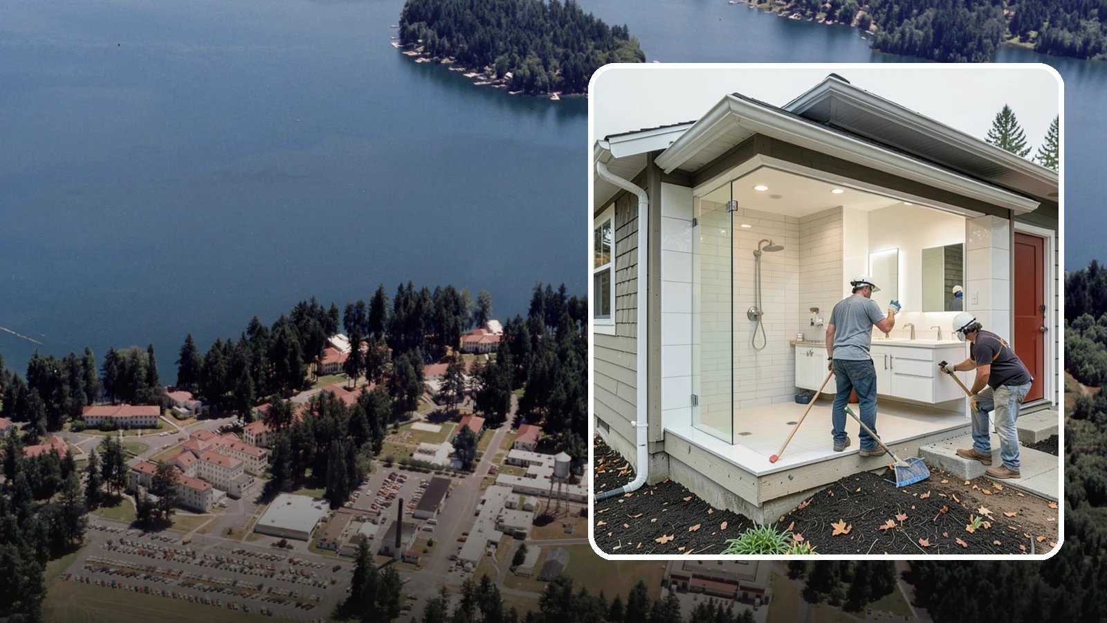 Bathroom Addition in Lakewood, Pierce County, WA - A bathroom addition adds a new full or half bath where your home currently lacks one.