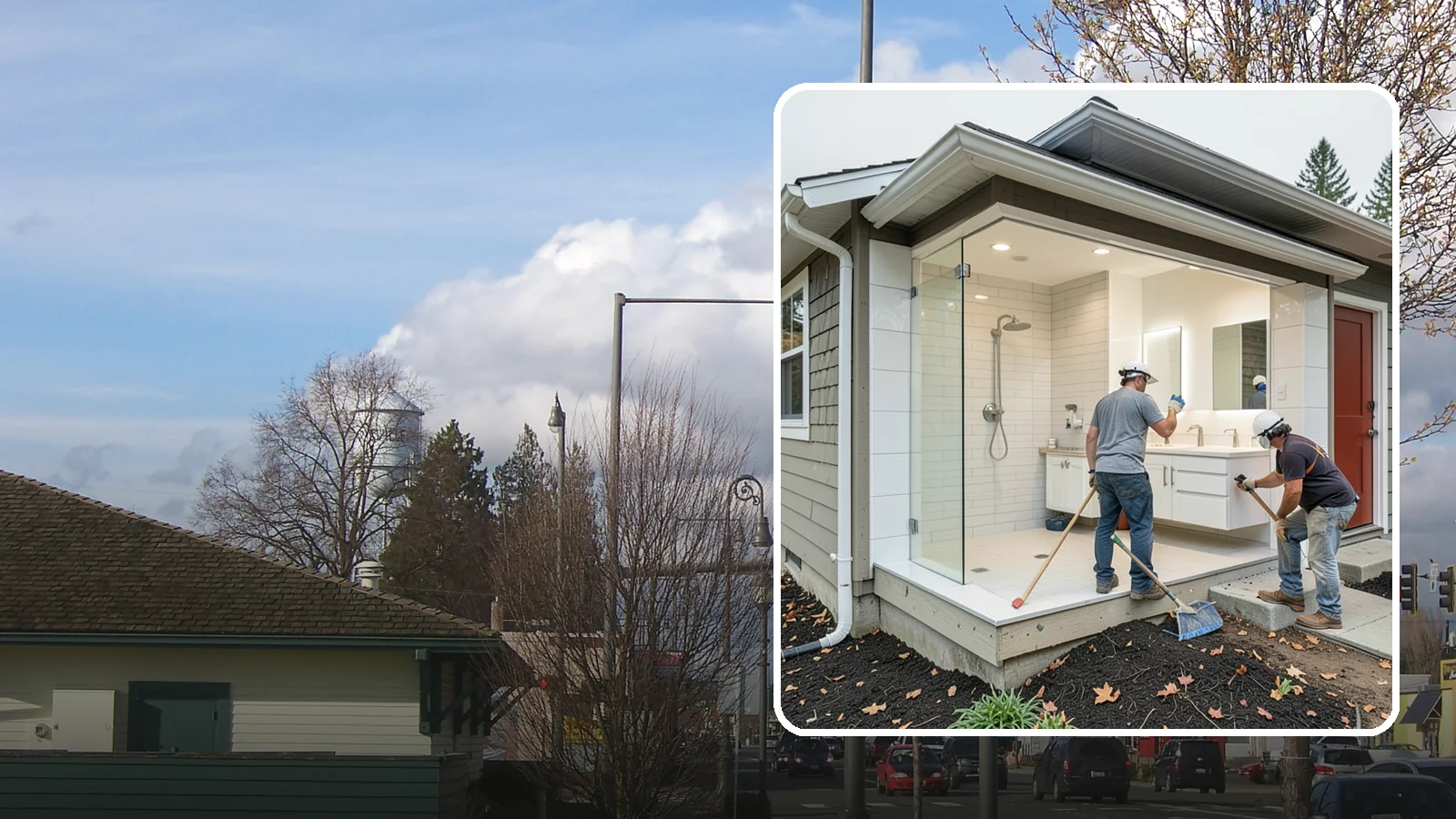 Bathroom Addition in Marysville, Snohomish County, WA - A bathroom addition adds a new full or half bath where your home currently lacks one.