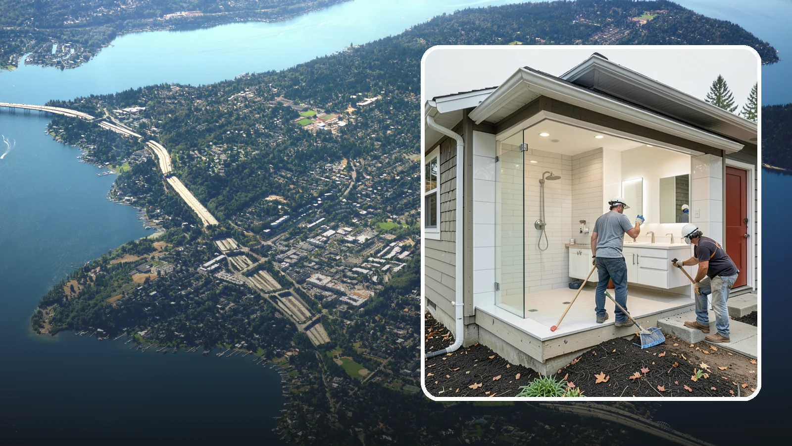 Bathroom Addition in Mercer Island, King County, WA - A bathroom addition adds a new full or half bath where your home currently lacks one.