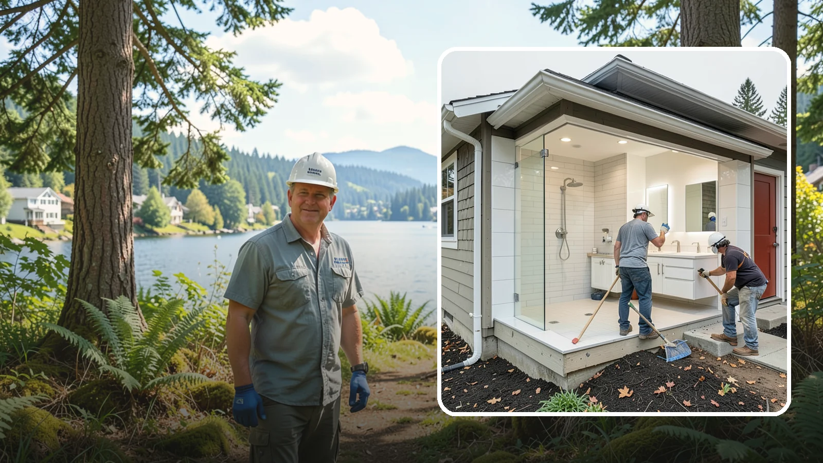Bathroom Addition in Milton, King County, WA - A bathroom addition adds a new full or half bath where your home currently lacks one.