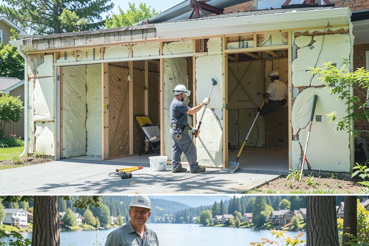 Bathroom Addition in Milton, King County, WA - Interior bathroom work can proceed year-round, though tie-in of any exterior wall goes best during drier weather.