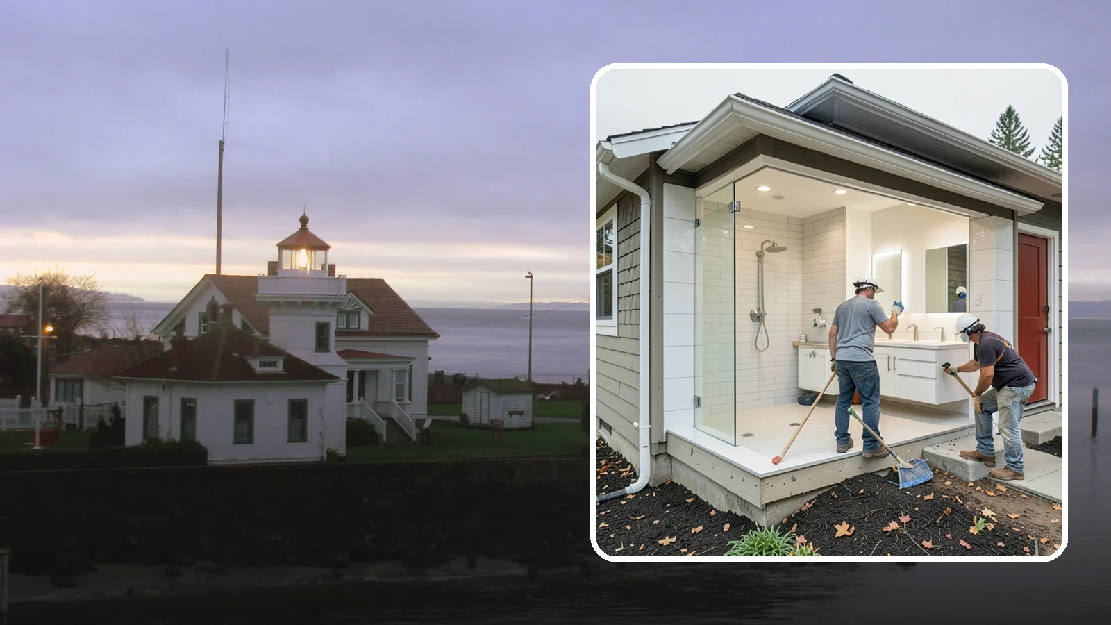 Bathroom Addition in Mukilteo, Snohomish County, WA - A bathroom addition adds a new full or half bath where your home currently lacks one.