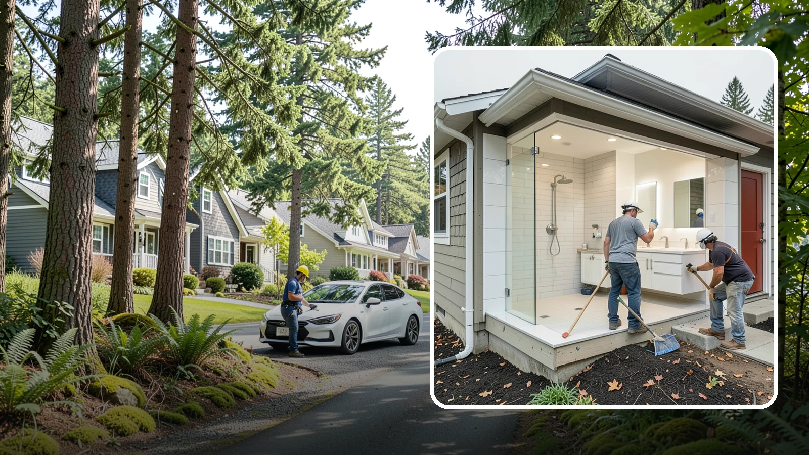 Bathroom Addition in Normandy Park, King County, WA - A bathroom addition adds a new full or half bath where your home currently lacks one.