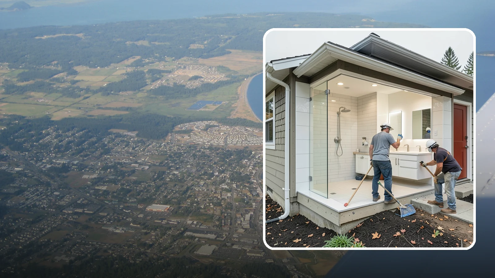 Bathroom Addition in Oak Harbor, Island County, WA - A bathroom addition adds a new full or half bath where your home currently lacks one.