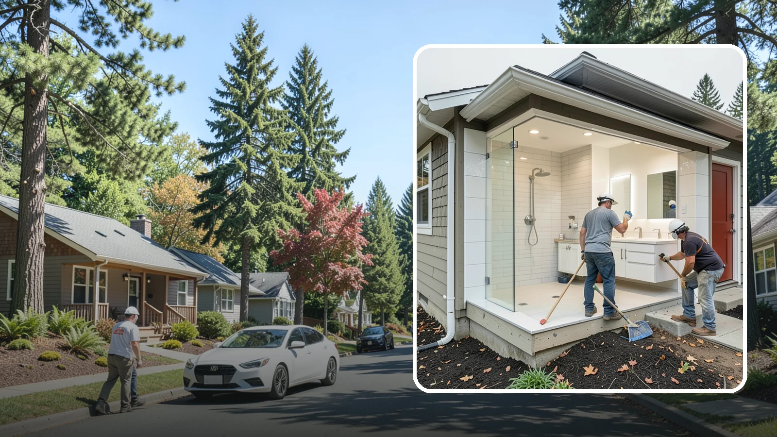 Bathroom Addition in Orting, Pierce County, WA - A bathroom addition adds a new full or half bath where your home currently lacks one.