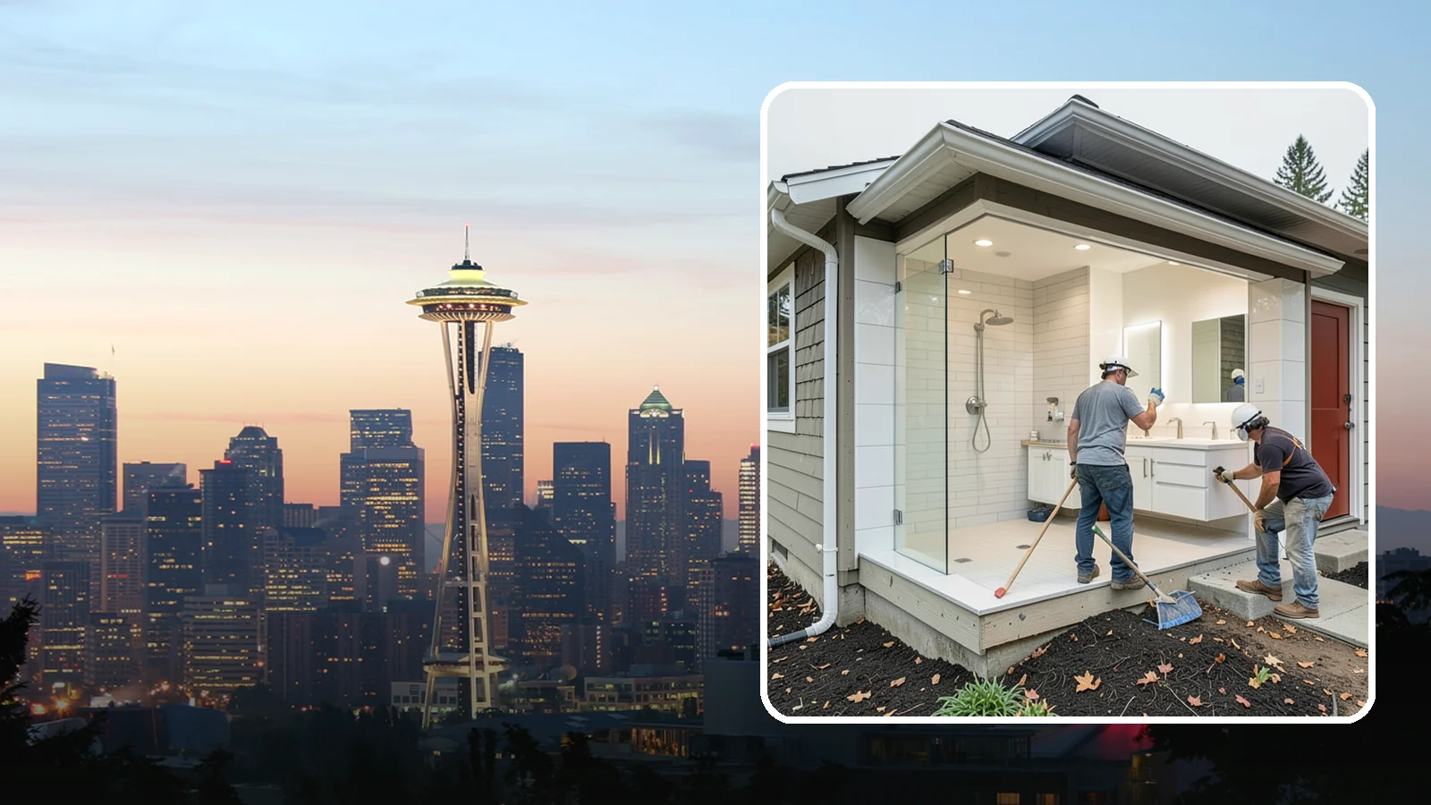 Bathroom Addition in Seattle, King County, WA - A bathroom addition adds a new full or half bath where your home currently lacks one.